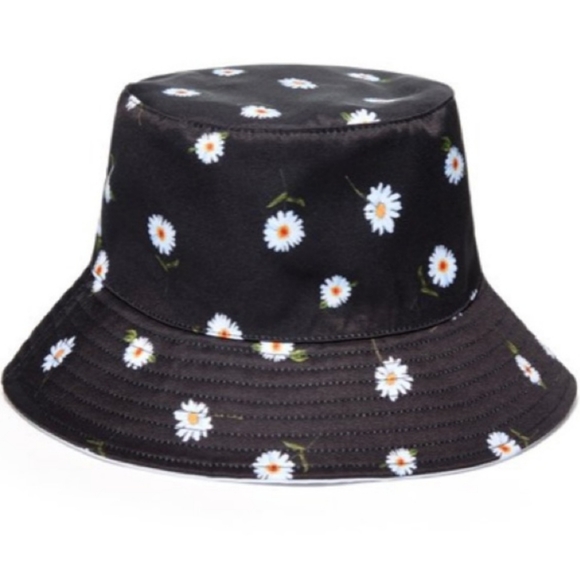 ALICE + OLIVIA bucket hat reversible daisy/white - Picture 5 of 5